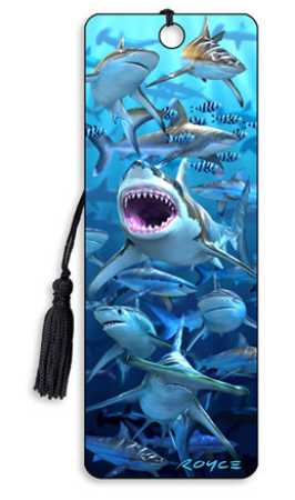 3D Lesezeichen Shark Club